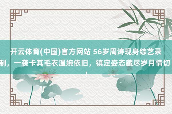 开云体育(中国)官方网站 56岁周涛现身综艺录制，一袭卡其毛衣温婉依旧，镇定姿态藏尽岁月情切！