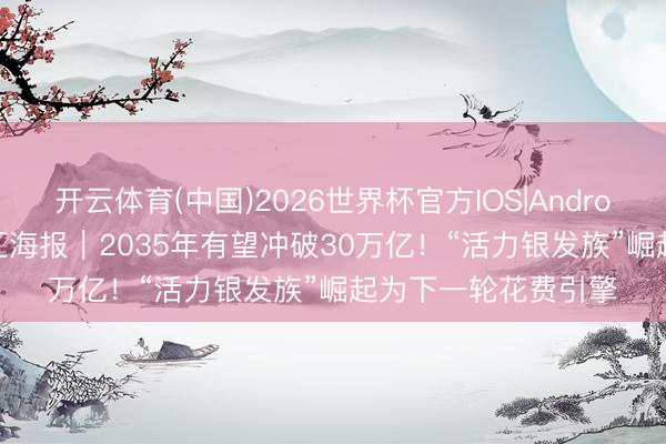 开云体育(中国)2026世界杯官方IOS|Android手机app下载 文汇海报｜2035年有望冲破30万亿！“活力银发族”崛起为下一轮花费引擎