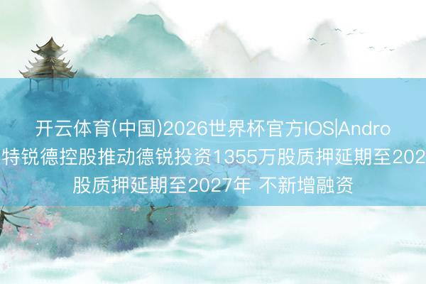 开云体育(中国)2026世界杯官方IOS|Android手机app下载 特锐德控股推动德锐投资1355万股质押延期至2027年 不新增融资