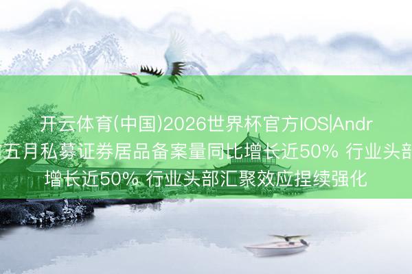 开云体育(中国)2026世界杯官方IOS|Android手机app下载 前五月私募证券居品备案量同比增长近50% 行业头部汇聚效应捏续强化