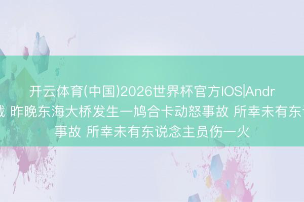 开云体育(中国)2026世界杯官方IOS|Android手机app下载 昨晚东海大桥发生一鸠合卡动怒事故 所幸未有东说念主员伤一火